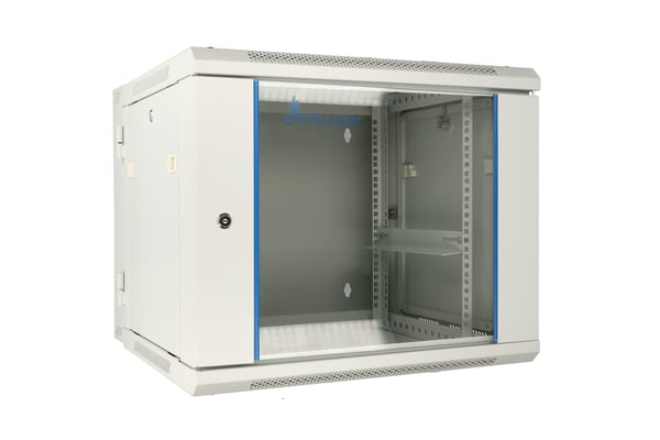 Miniatyrbillede 1 af 9: Extralink 9U 600X600 AZH WALL-MOUNTED RACKMOUNT CABINET SWING TYPE GRAY Vægmonteret stativ Grå