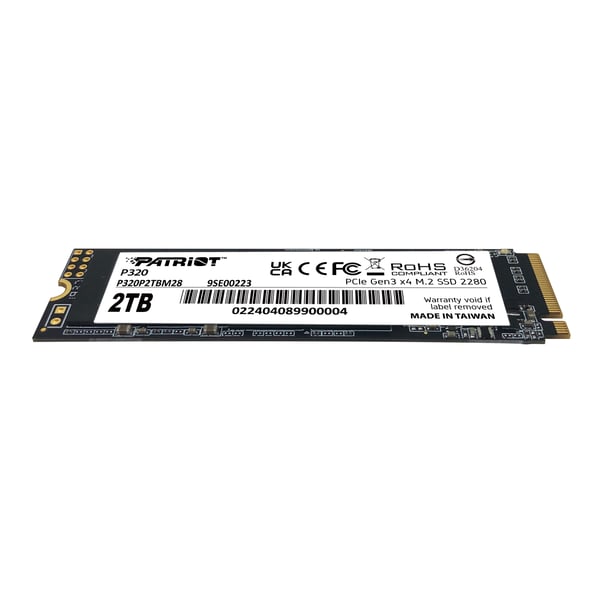 Pikkukuva 2 / 4: Patriot Memory P320 2 TB M.2 PCI Express 3.0 NVMe