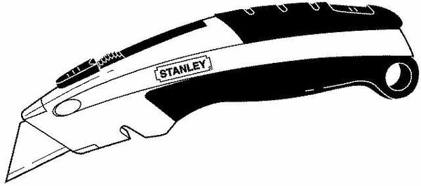 Miniatyrbild 2 av 4: Stanley 0-10-788 mattknivar Svart, Metallisk Snap-off-knivblad