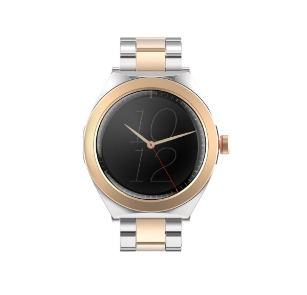 Miniatyrbillede 1 af 7: MaxCom FW76 Gal 3,02 cm (1.19") AMOLED 42 mm Digital 390 x 390 pixel Berøringsskærm Guld, Sølv
