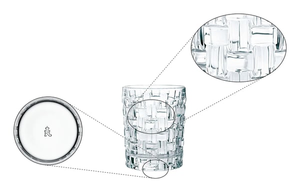 Miniatyrbillede 5 af 6: Nachtmann Bossa Nova Transparent 4 stk