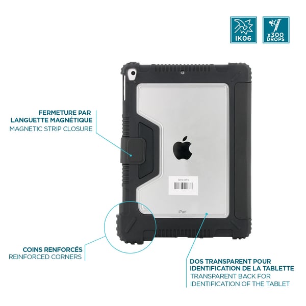 Mobilis Rugged Case for iPad 10.2'' 9th/8th/7th 25,9 cm (10.2") Folio-kotelo Musta