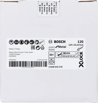 Miniatyrbillede 3 af 4: Bosch X-LOCK R444 EXPERT FOR METAL Slibeskive