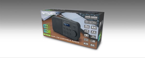 Pikkukuva 3 / 3: Muse M-109 DB radio Kannettava Musta