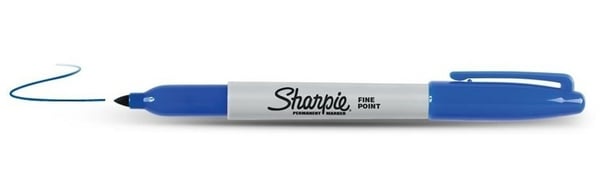 Sharpie Fine Point speedmarker Fin spids Blå
