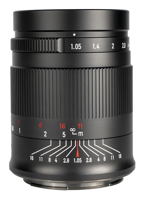 7Artisans 50mm F1.05 MILC Vakio-objektiivi Musta