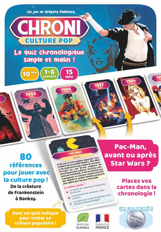 Pikkukuva 7 / 15: Blackrock Games CHRONI CULTURE POP 15 min Korttipeli