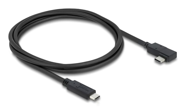 DeLOCK 81710 USB-kablar USB4 Gen 3x2 1 m USB C 40 Gbit/s 240 W Svart