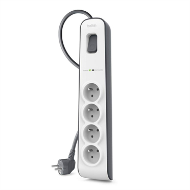 Miniatyrbillede 2 af 2: Belkin BSV400ca2M Sort, Hvid 4 AC stikkontakt(er) 2 m