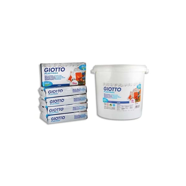 Giotto F33583 forbrugsvare til modellering Modellering ler 5 kg Hvid 1 stk