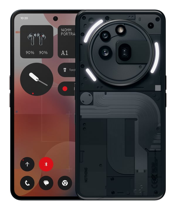 Nothing Phone (3a) Pro 17,2 cm (6.77") Dubbla SIM-kort Android 15 5G USB Type-C 12 GB 256 GB 5000 mAh Svart