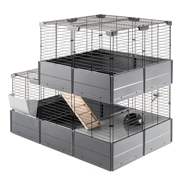 Ferplast Multipla Double Guinea pig, Rabit Grå