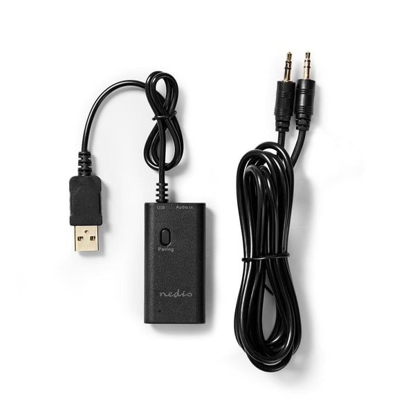 Miniatyrbild 7 av 8: Nedis BTTR050BK trådlös ljudsändare AUX + USB 10 m Svart