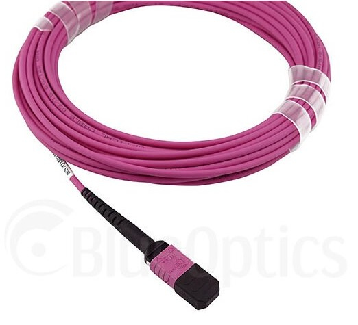 BlueOptics 3HE13896AA-1-BO InfiniBand och fiberoptisk kabel 1 m MPO 4x LC Rosa