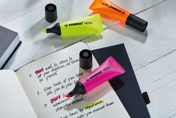 Miniatyrbild 10 av 13: STABILO NEON märkpennor 1 styck Mejselspets Rosa