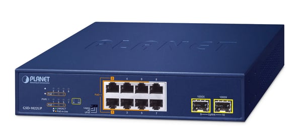 PLANET 2-Port 10/100/1000T 802.3bt Ikke administreret Gigabit Ethernet (10/100/1000) Strøm over Ethernet (PoE) Blå PLANET 2-Port 10/100/1000T 802.3bt Ikke administreret Gigabit Ethernet (10/100/1000) Strøm over Ethernet (PoE) Blå