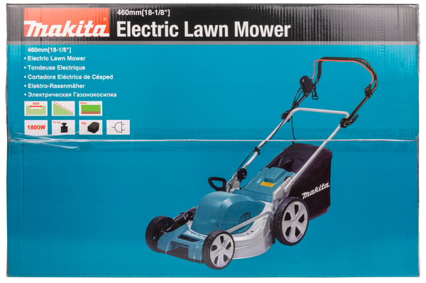 Miniatyrbild 10 av 17: Makita ELM4620 gräsklippare AC Svart, Blå