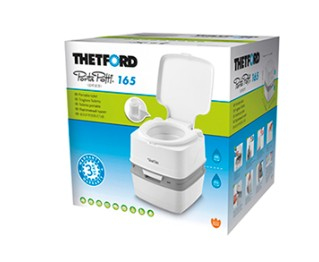 Thetford Porta Potti 165 Grå, Vit Duroplast