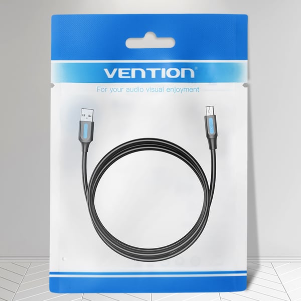 Vention COMBH USB-kabel USB 2.0 2 m USB A Mini-USB B 0,48 Gbit/sek. Sort