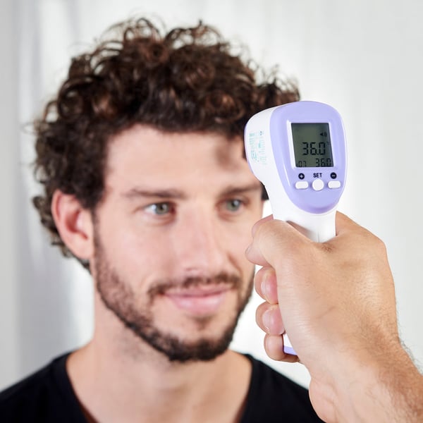 Miniatyrbillede 3 af 4: Taurus Hi-Fi Temp Termometer med fjernregistrering Violet, Hvid Pande Knapper