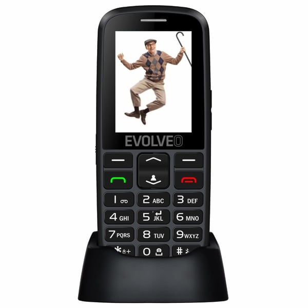 Evolveo EasyPhone EG 6,1 cm (2.4") 105 g Svart Seniortelefon