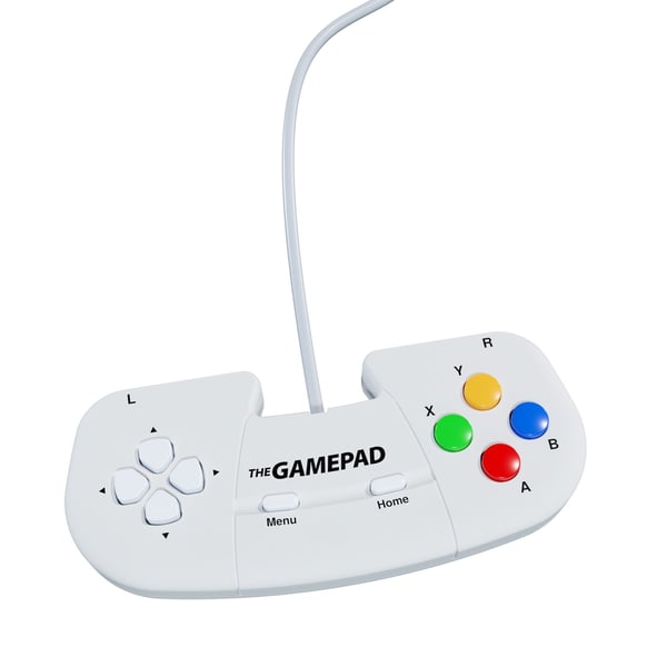 Retro Games The Gamepad Valkoinen USB 2.0 Pad-ohjain Digitaalinen MAC, PC, ZX Spectrum
