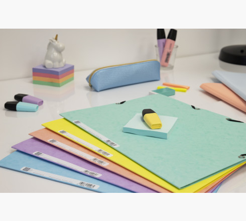 Exacompta 55560E folder Pressboard Forskellige farver, Blå, Koral, Grøn, Mauve, Gul A4