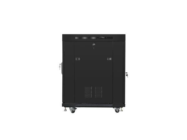 Lanberg FF01-8015-12BL rack 15U Fristående rack Svart