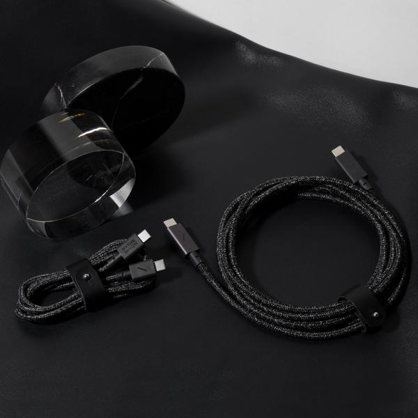Native Union BELT-C-ZEB-2-NP USB-kaapeli 1,2 m USB C Musta, Valkoinen