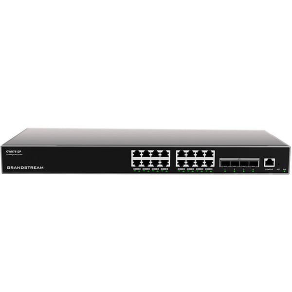 Grandstream Networks GWN7812P verkkokytkin Hallittu L3 Gigabit Ethernet (10/100/1000) Power over Ethernet -tuki Harmaa