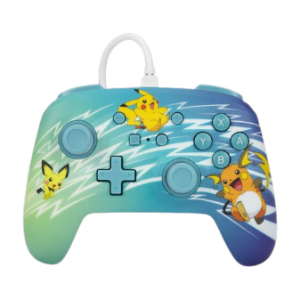 PowerA förbättrad trådbunden handkontroll för Nintendo Switch – Pikachu evolution