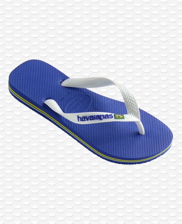Miniatyrbillede 2 af 4: Havaianas Brasil Logo Hunstik Blå