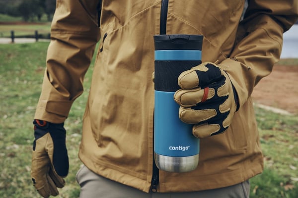 CONTIGO Byron 2.0 SNAPSEAL 470 ml Sort, Blå Rustfrit stål