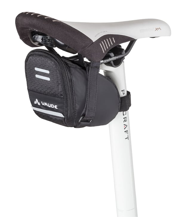 VAUDE Race Light L Sadel Cykeltaske 0,6 L Stof, Polyamid, Polyurethan Sort