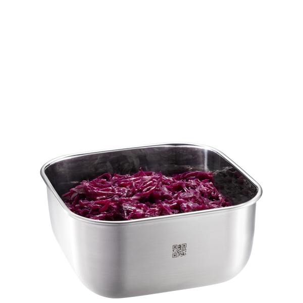 Miniatyrbillede 3 af 8: GEFU Provido Firkant Skål 900 L Rustfrit stål 1 stk