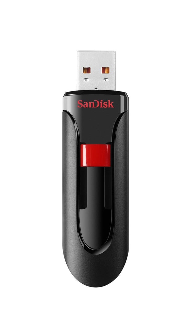 SanDisk Cruzer Glide, 32GB USB-nøgle USB Type-A 2.0 Sort, Rød