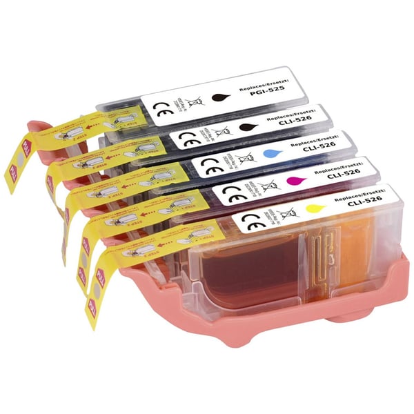 Renkforce RF-5718874 blækpatron 5 stk Kompatibel Sort, Blå, Magenta, Gul