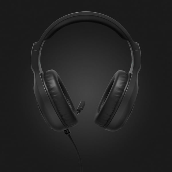 Lamax LMXHGU1 hovedtelefoner/headset Ledningsført Spil Sort