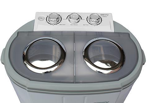 Camry Premium CR 8052 vaskemaskine Top-indlæsning 3 kg Grå, Hvid