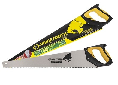 C.K Tools T0940 22 håndsav Flængesav Sort, Rustfrit stål, Gul