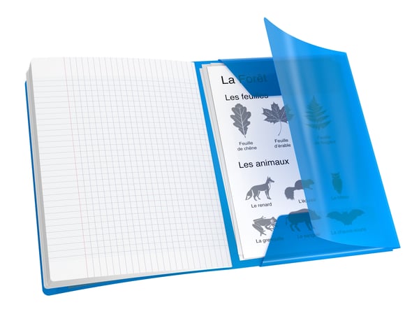 Miniatyrbillede 3 af 3: Conquerant 400104019 blok og notesblok 96 ark Blå