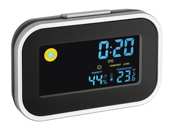 TFA-Dostmann 60.2015 väckarklockor Svart, Silver