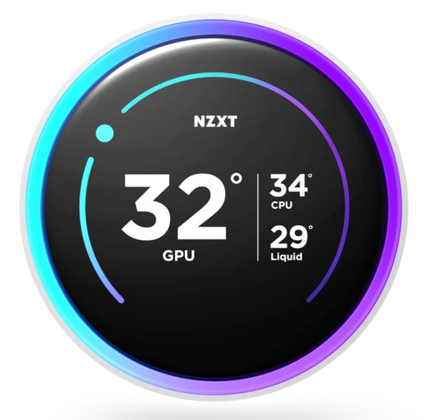 Miniatyrbillede 5 af 6: NZXT Kraken Elite 240 RGB Processor Alt-i-en væskekøler 12 cm Hvid 1 stk