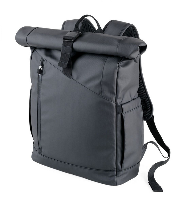 TROIKA BBL51/BK ryggsäckar City backpack Svart Polyester, Polyuretan (PU), Vattentålig väv