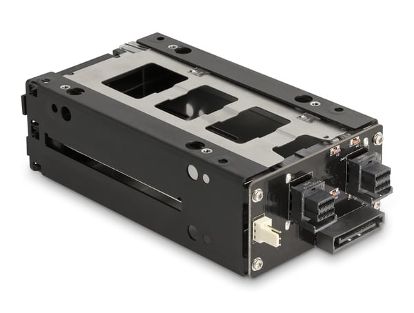 DeLOCK 47019 drive bay-paneler 2x 2,5" Fack för datalagringsenhet Svart