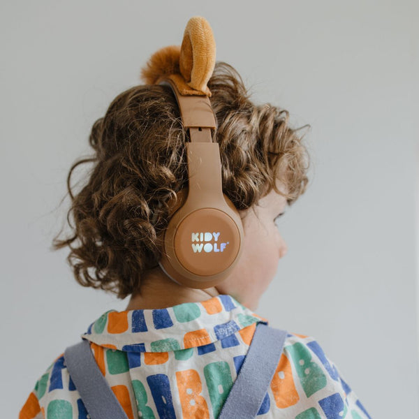 KIDYWOLF 418282 kuulokkeet ja kuulokemikrofoni Langallinen & langaton Pääpanta Musiikki/Päivittäin USB Type-C Bluetooth Ruskea