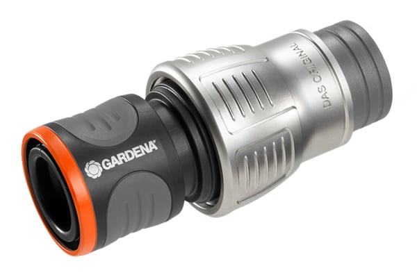 Gardena 18256-50 vattenslangstillbehör Slanganslutning Metall Svart, Grå, Orange 1 styck