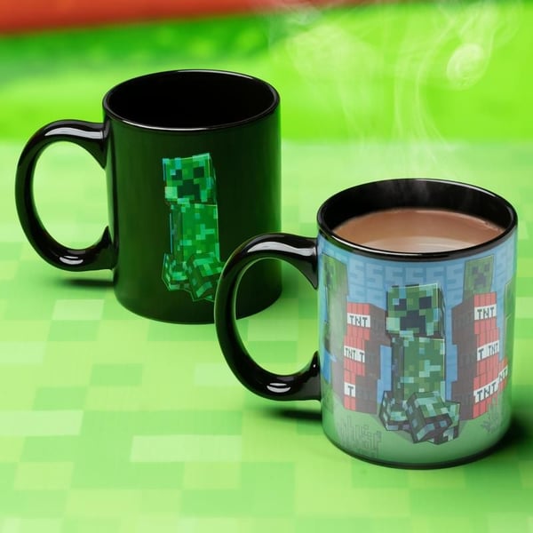 Paladone Minecraft Creeper Heat Change Mug kop Flerfarvet Universel 1 stk