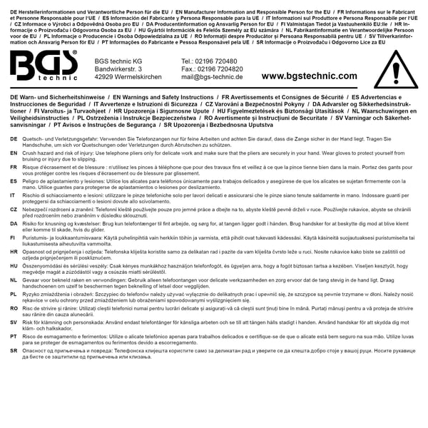 BGS technic Long Nose Pliers