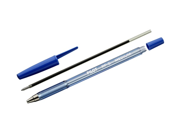Pilot BP-S Rød Kuglepen Fin 12 stk